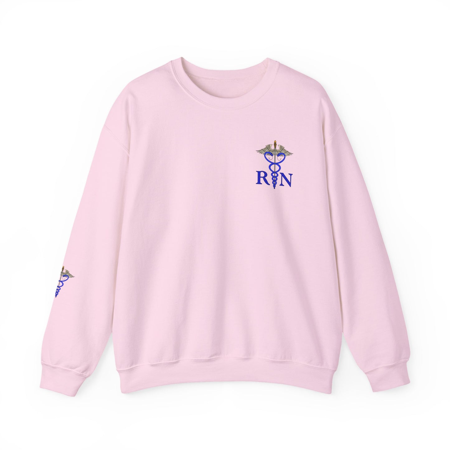 RN Caduceus Sweatshirt , Proud Nurse Apparel, Great Gift For Nurses, New Grad Nurses, Unisex Heavy Blend™ Crewneck Sweatshirt