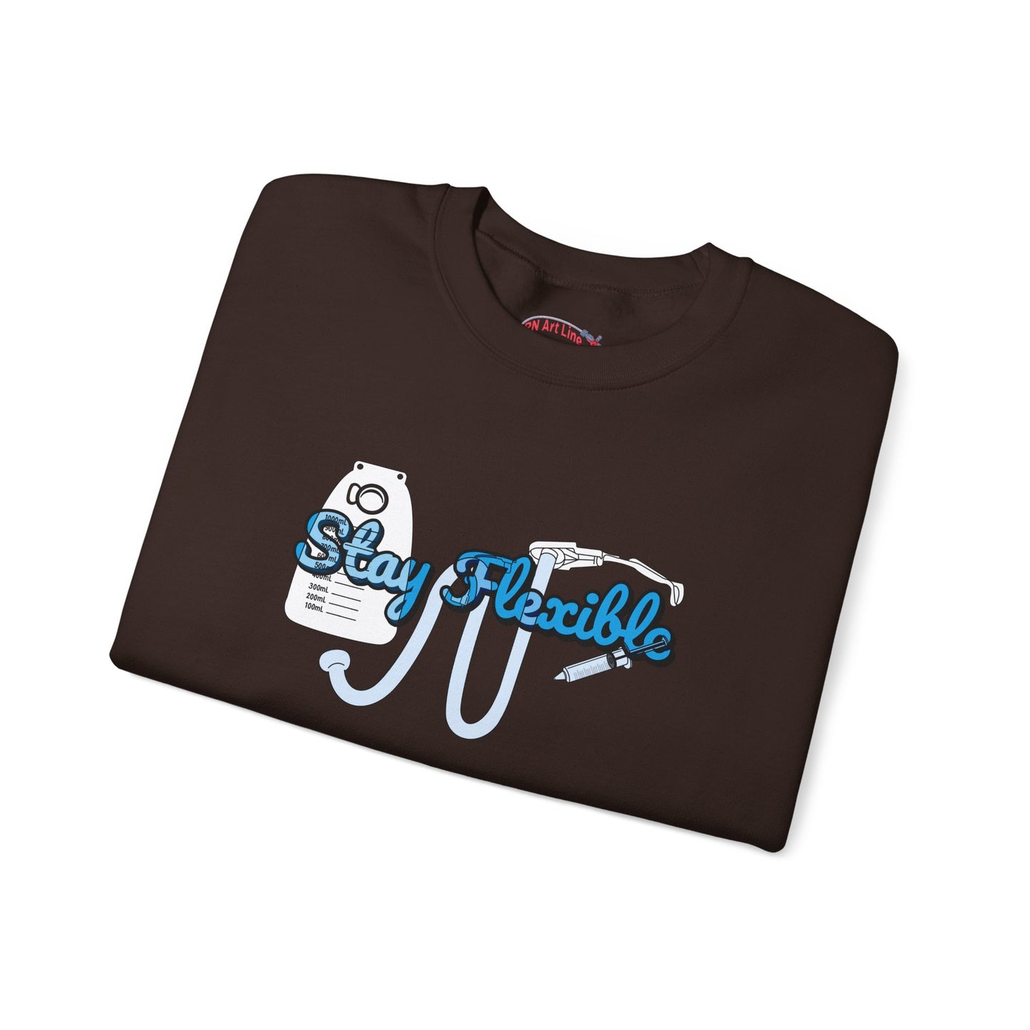 Stay Flexible Sweatshirt, Funny Nurse Humor, Flex-Seal Fecal Management, ICU, ER, Critical Care, RN Gift, Medical Gag Apparel