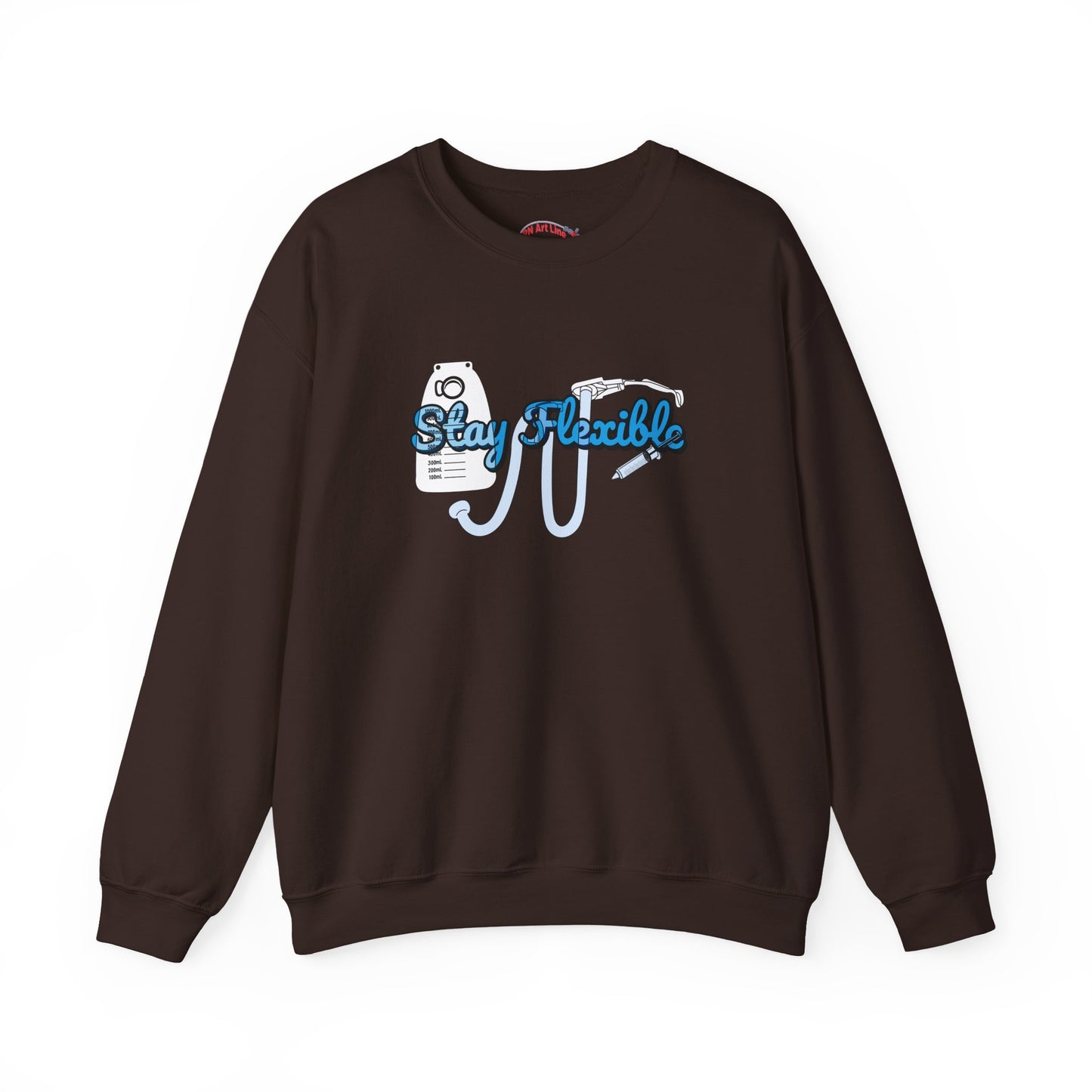 Stay Flexible Sweatshirt, Funny Nurse Humor, Flex-Seal Fecal Management, ICU, ER, Critical Care, RN Gift, Medical Gag Apparel