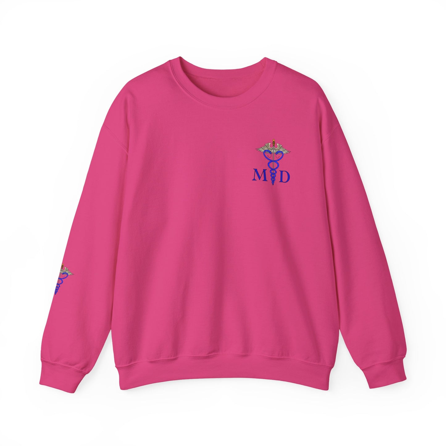 MD Caduceus Sweatshirt, Proud MD Apparel, Great Gift For Doctors, New Grad Doctors, Unisex Heavy Blend™ Crewneck Sweatshirt