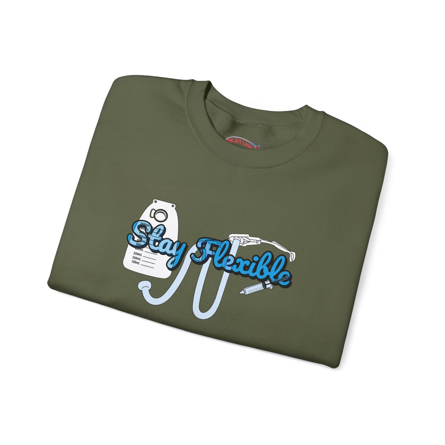 Stay Flexible Sweatshirt, Funny Nurse Humor, Flex-Seal Fecal Management, ICU, ER, Critical Care, RN Gift, Medical Gag Apparel