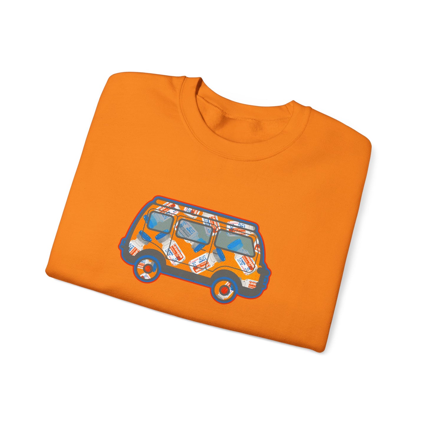 Hop on board with the "Get On The Van, The Ativan" sweatshirt! Great gift apparel for ICU, ER, Psych Nurses, Medical Techs
