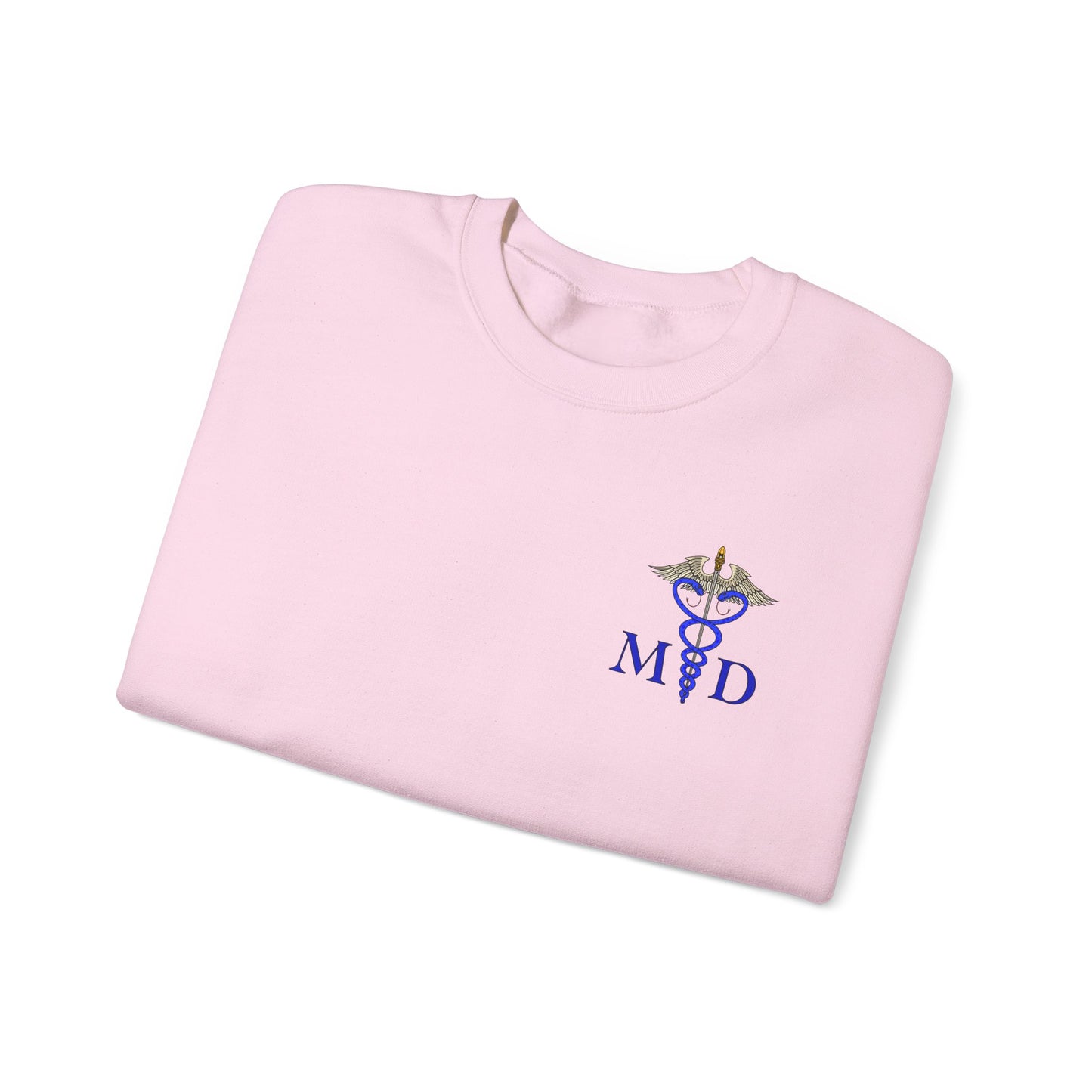 MD Caduceus Sweatshirt, Proud MD Apparel, Great Gift For Doctors, New Grad Doctors, Unisex Heavy Blend™ Crewneck Sweatshirt