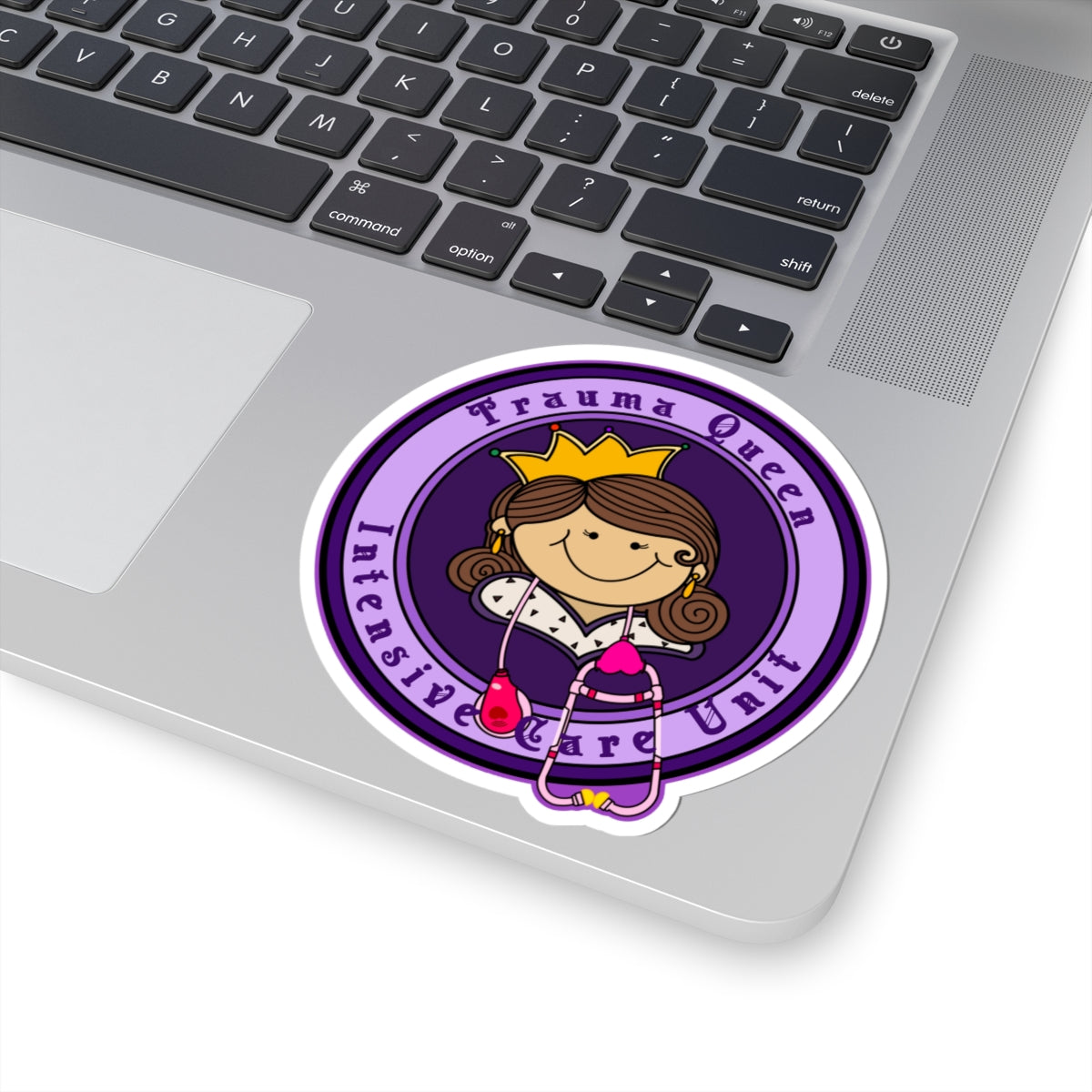 Trauma Queen TICU Nurse Sticker