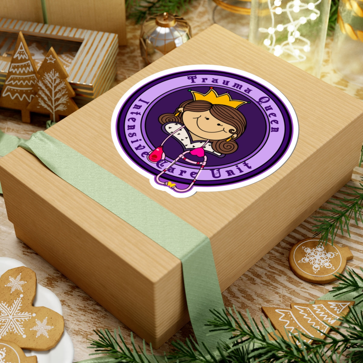 Trauma Queen TICU Nurse Sticker