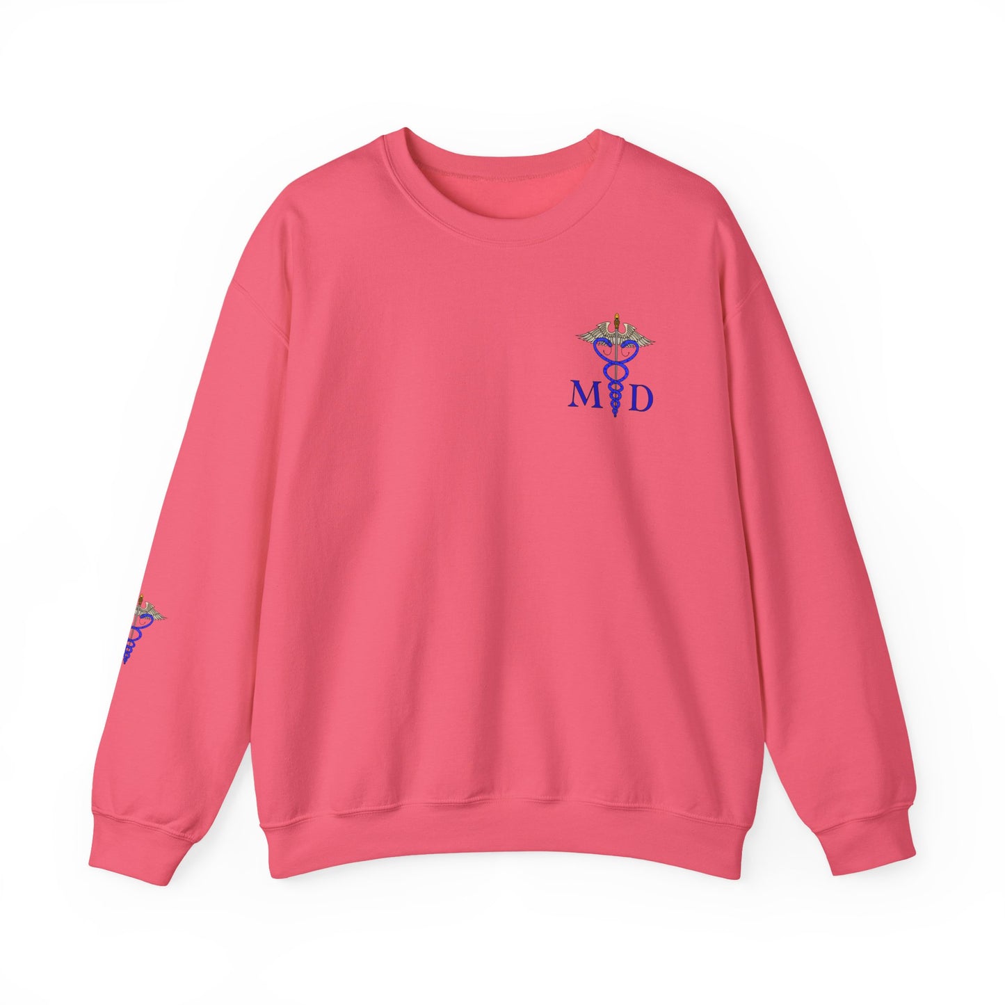 MD Caduceus Sweatshirt, Proud MD Apparel, Great Gift For Doctors, New Grad Doctors, Unisex Heavy Blend™ Crewneck Sweatshirt
