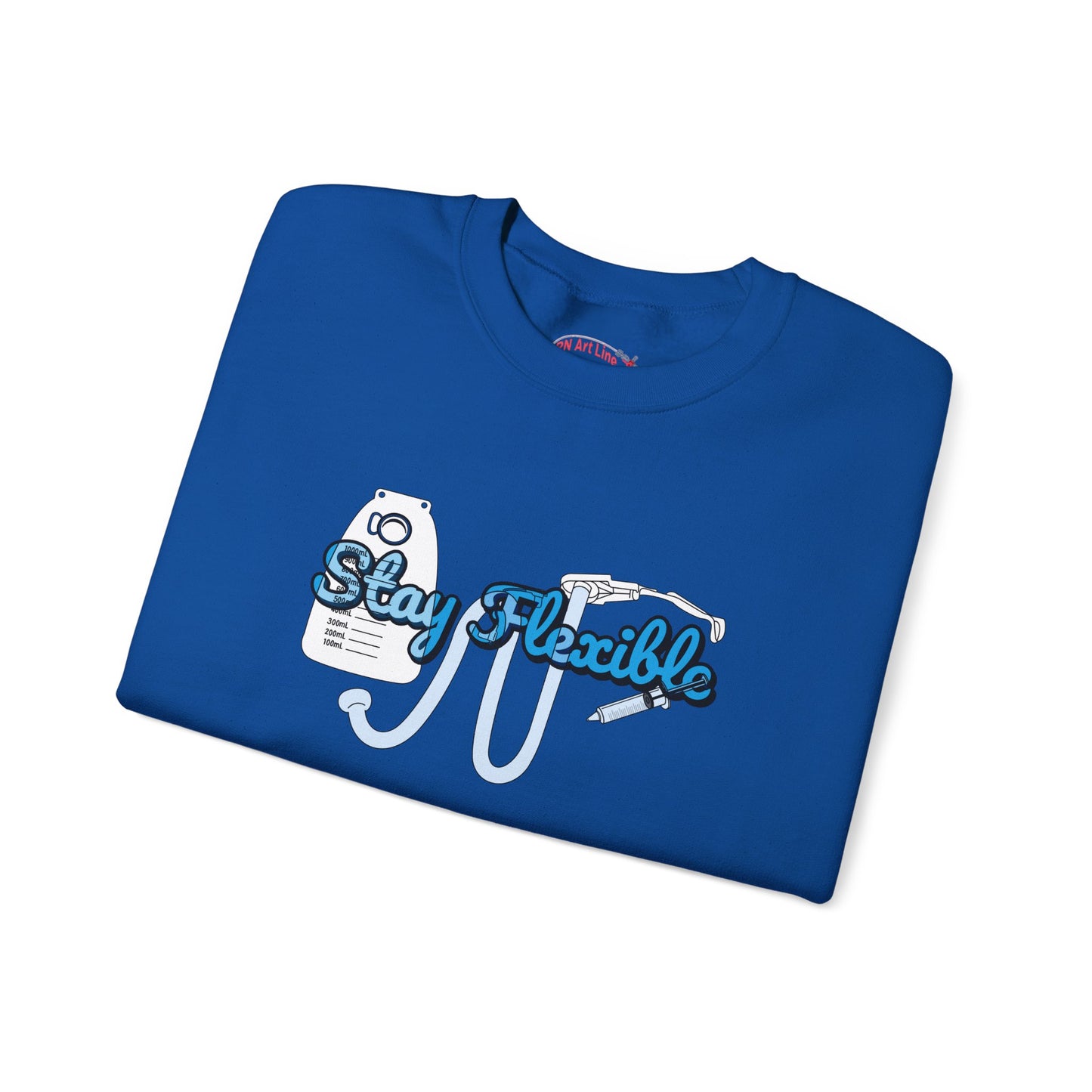 Stay Flexible Sweatshirt, Funny Nurse Humor, Flex-Seal Fecal Management, ICU, ER, Critical Care, RN Gift, Medical Gag Apparel