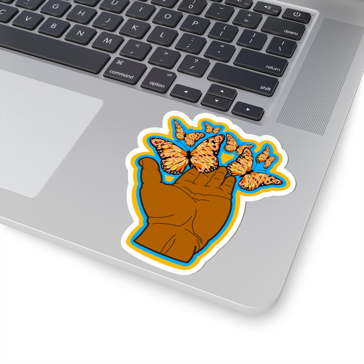 Let That Shit Go - Inspirational/Fun Butterfly Sticker