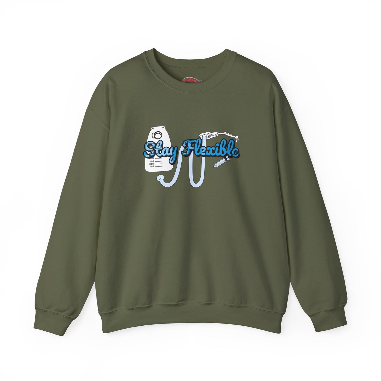 Stay Flexible Sweatshirt, Funny Nurse Humor, Flex-Seal Fecal Management, ICU, ER, Critical Care, RN Gift, Medical Gag Apparel