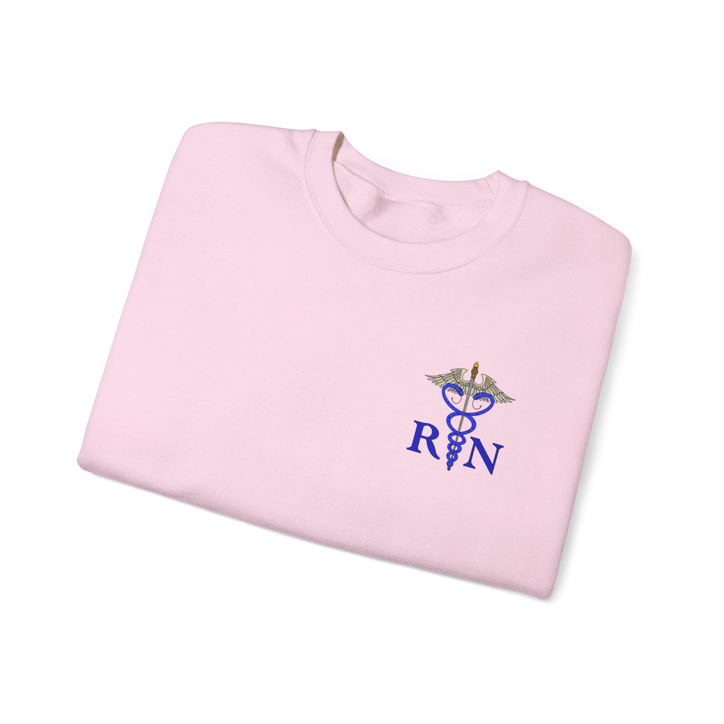 RN Caduceus Sweatshirt , Proud Nurse Apparel, Great Gift For Nurses, New Grad Nurses, Unisex Heavy Blend™ Crewneck Sweatshirt