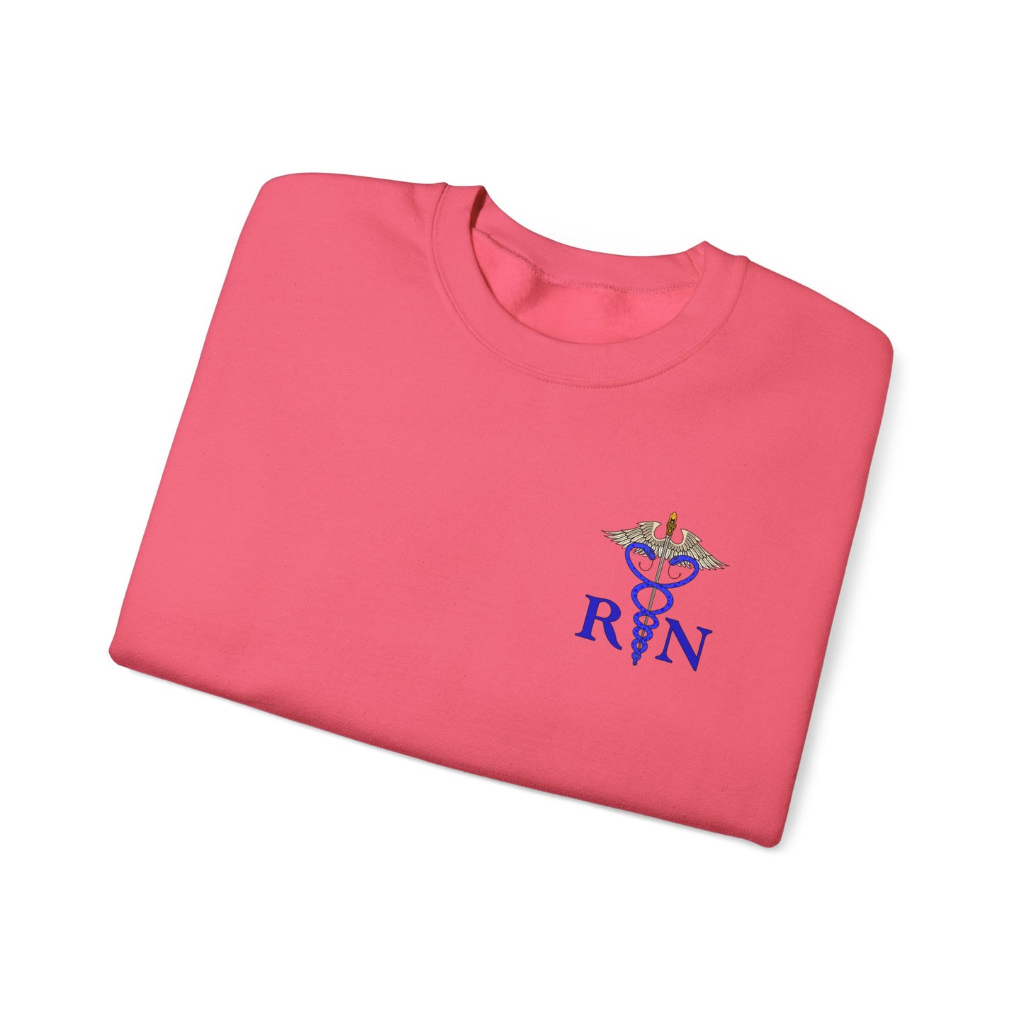RN Caduceus Sweatshirt , Proud Nurse Apparel, Great Gift For Nurses, New Grad Nurses, Unisex Heavy Blend™ Crewneck Sweatshirt