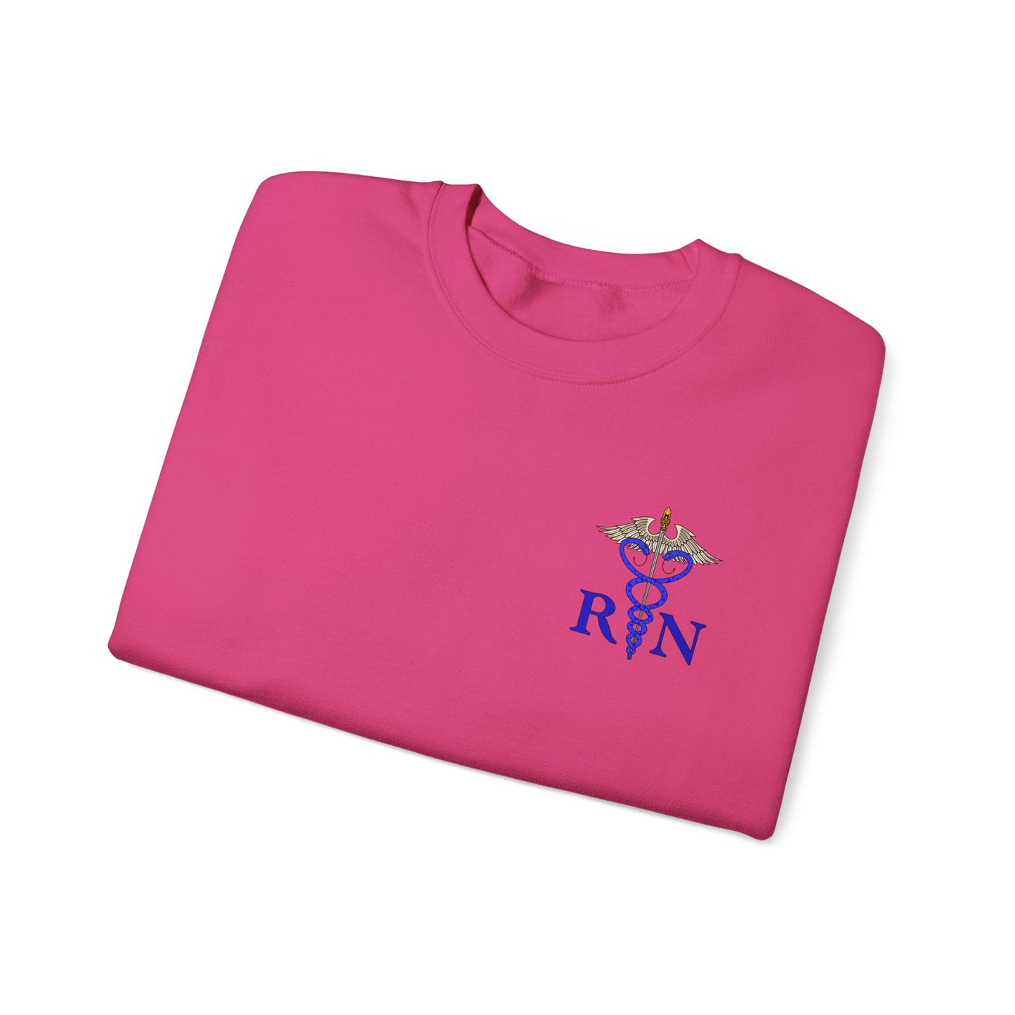 RN Caduceus Sweatshirt , Proud Nurse Apparel, Great Gift For Nurses, New Grad Nurses, Unisex Heavy Blend™ Crewneck Sweatshirt