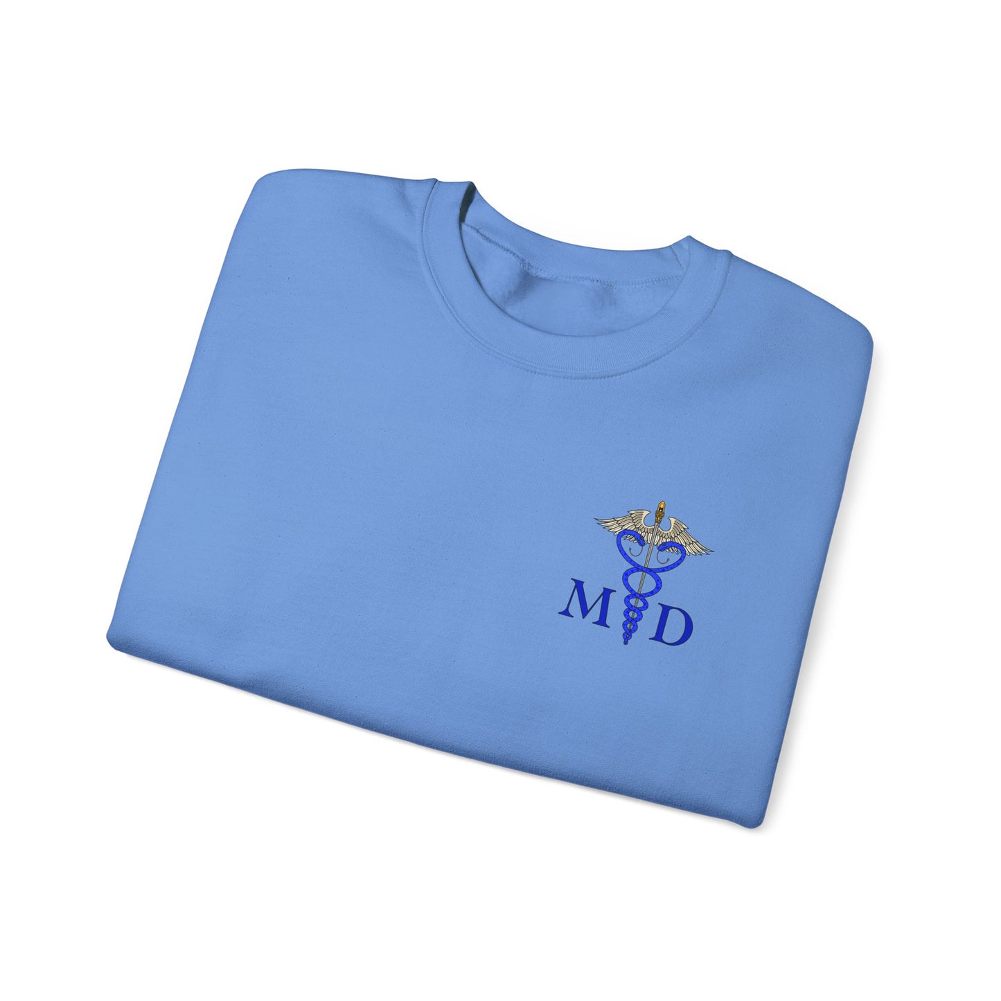 MD Caduceus Sweatshirt, Proud MD Apparel, Great Gift For Doctors, New Grad Doctors, Unisex Heavy Blend™ Crewneck Sweatshirt