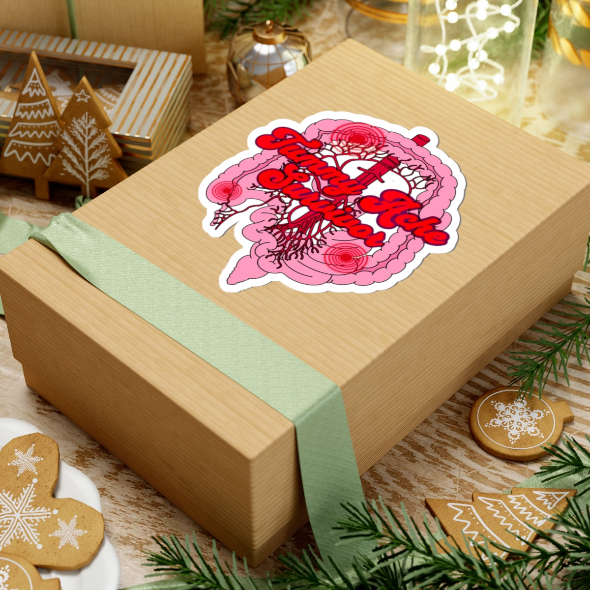 Tummy Ache Survivor Sticker