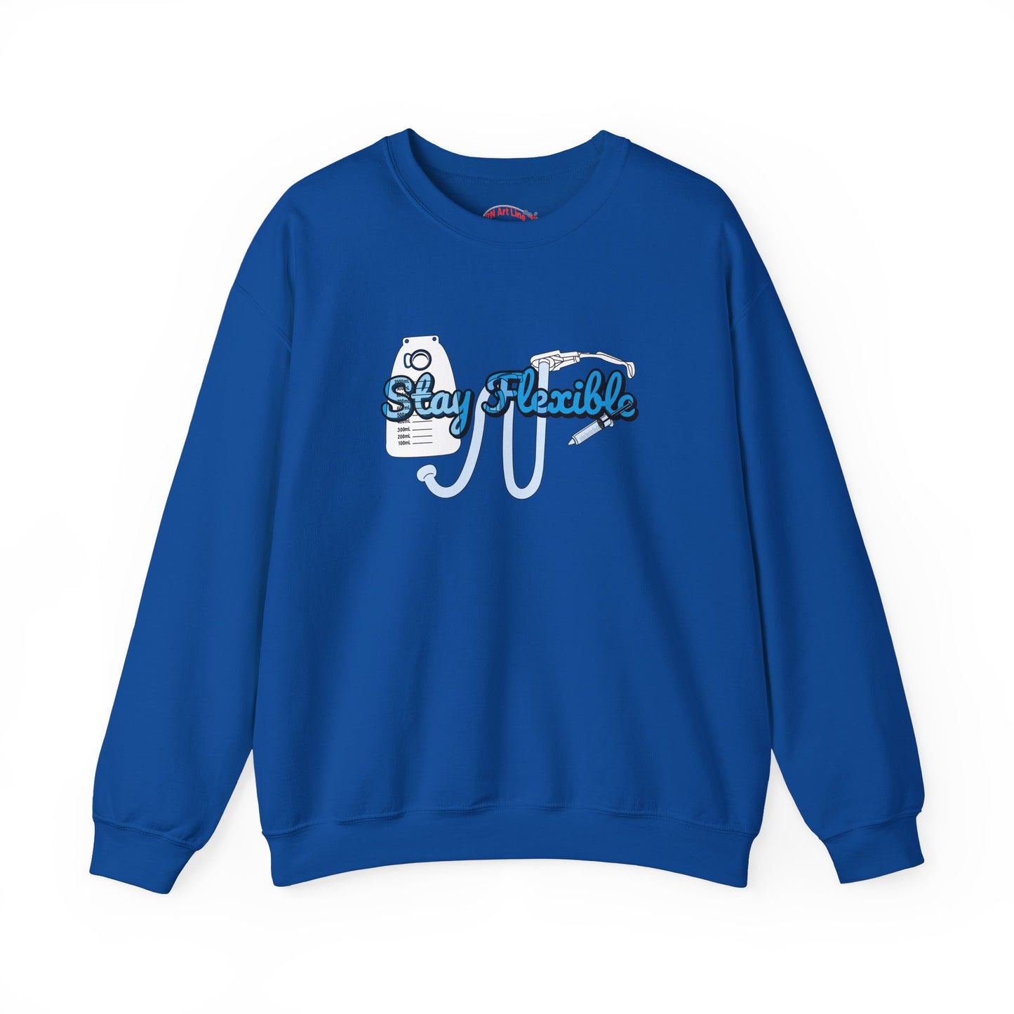 Stay Flexible Sweatshirt, Funny Nurse Humor, Flex-Seal Fecal Management, ICU, ER, Critical Care, RN Gift, Medical Gag Apparel