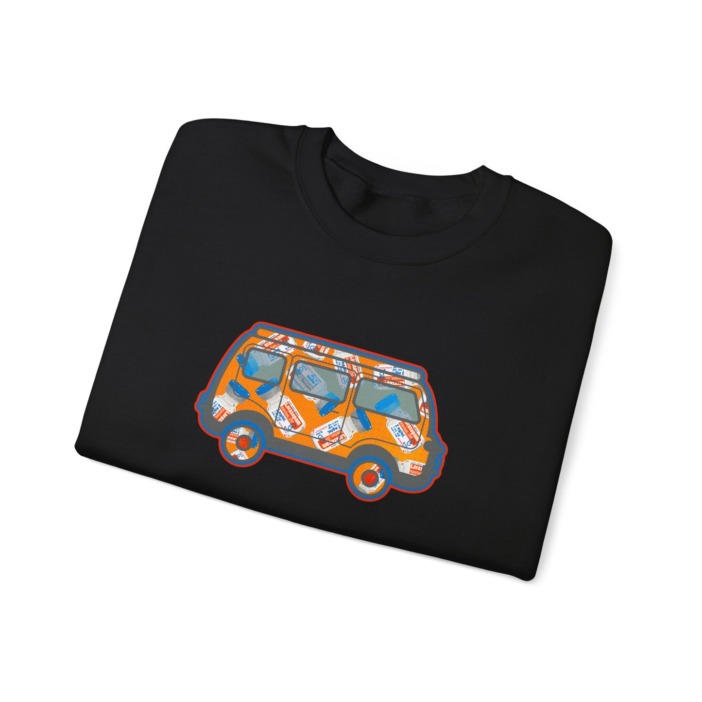 Hop on board with the "Get On The Van, The Ativan" sweatshirt! Great gift apparel for ICU, ER, Psych Nurses, Medical Techs