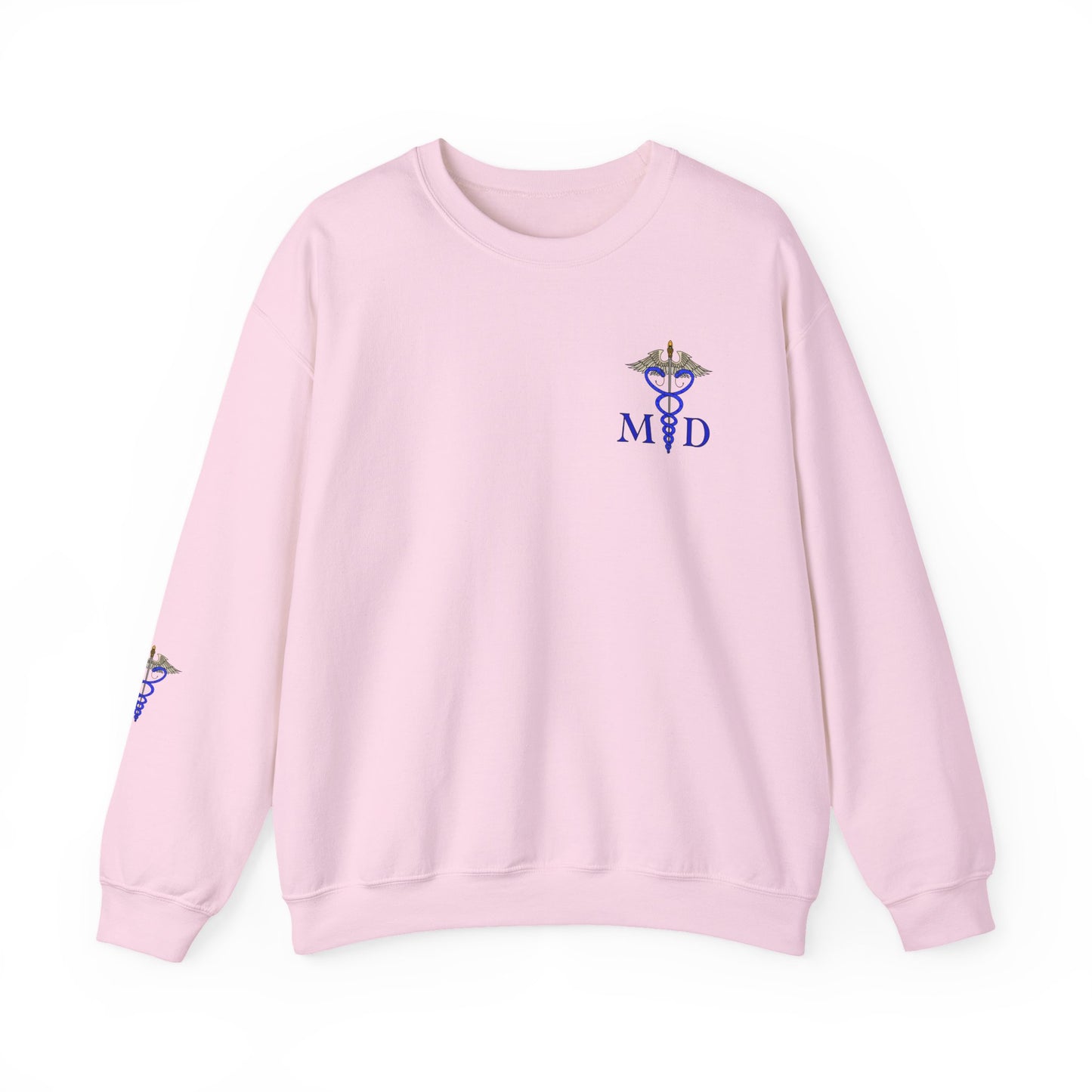 MD Caduceus Sweatshirt, Proud MD Apparel, Great Gift For Doctors, New Grad Doctors, Unisex Heavy Blend™ Crewneck Sweatshirt