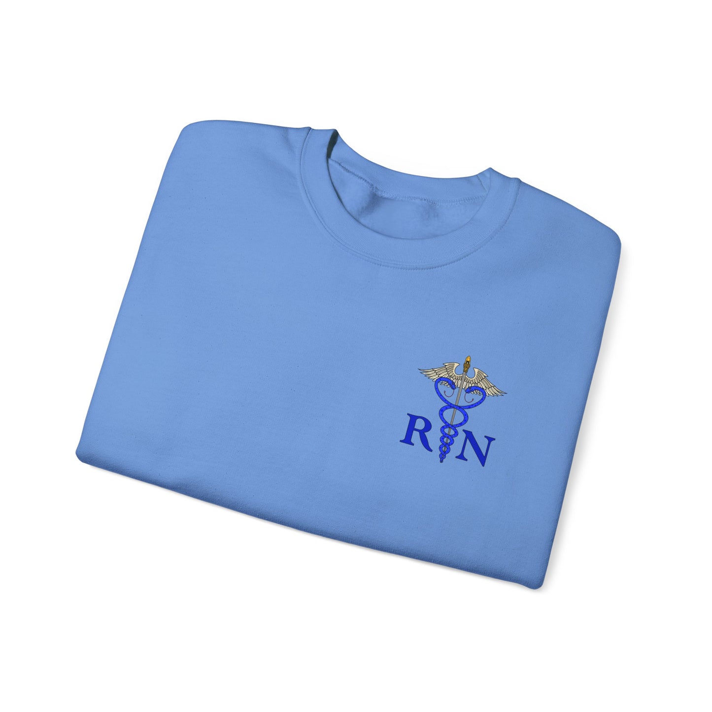 RN Caduceus Sweatshirt , Proud Nurse Apparel, Great Gift For Nurses, New Grad Nurses, Unisex Heavy Blend™ Crewneck Sweatshirt