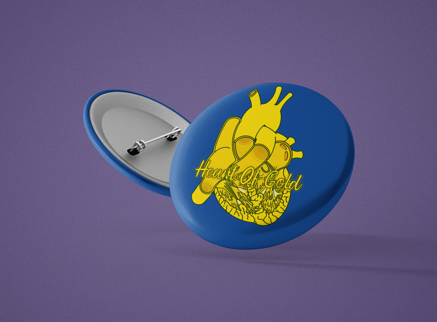 Heart of Gold Button