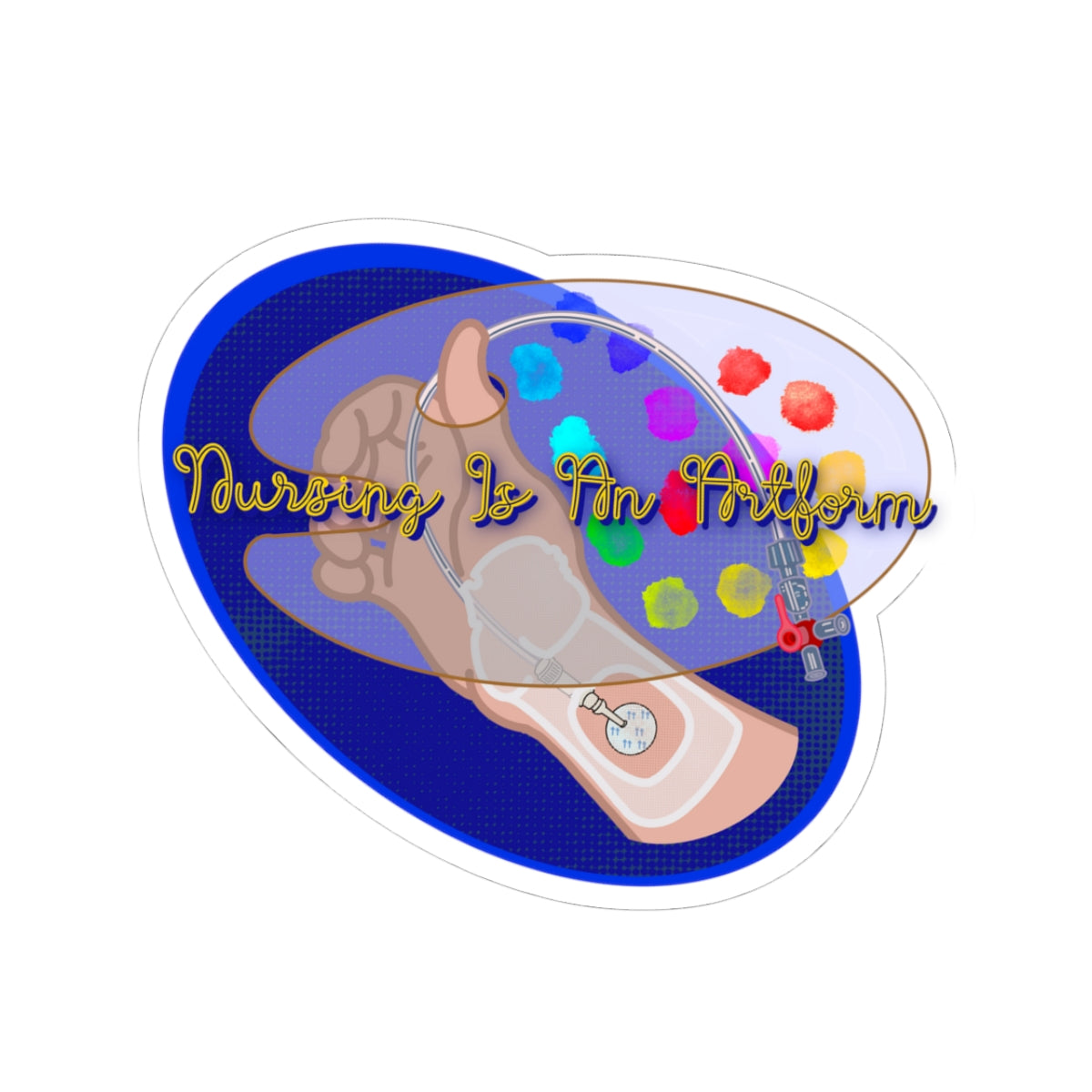 Nursing Is An Art-form Sticker