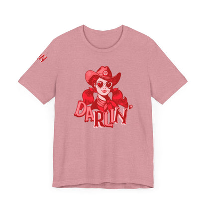 DaRliN Nurse T-Shirt, Cowgirl RN, Western Nurse, Cute Nursing Shirt, Heart Sunglasses, Funny RN Tee, Medical Plus Sign, ICU,  Med-Surg