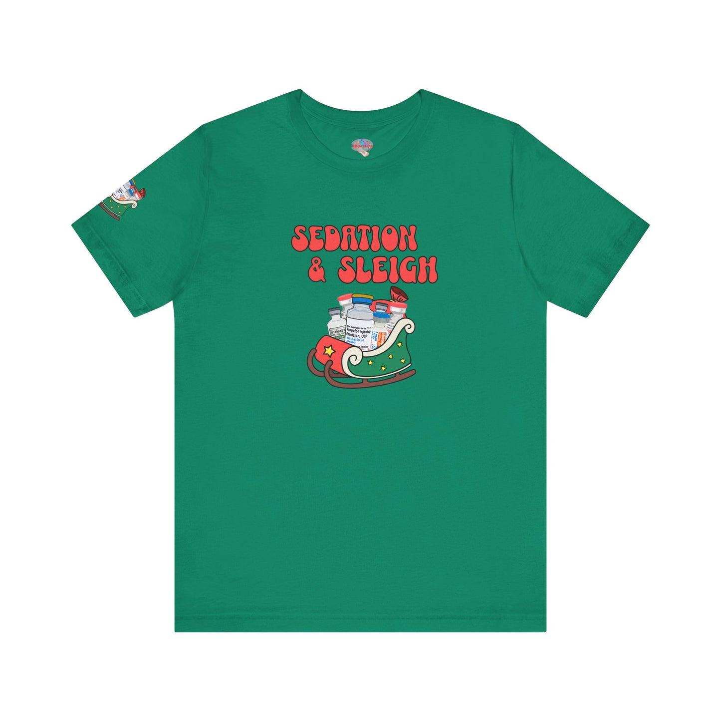 Sedation & Sleigh Christmas Shirt, ICU RN Holiday