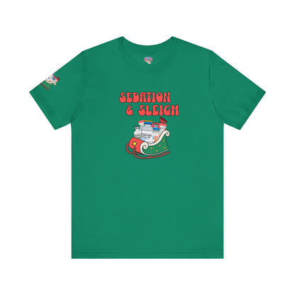 Sedation & Sleigh Christmas Shirt, ICU RN Holiday