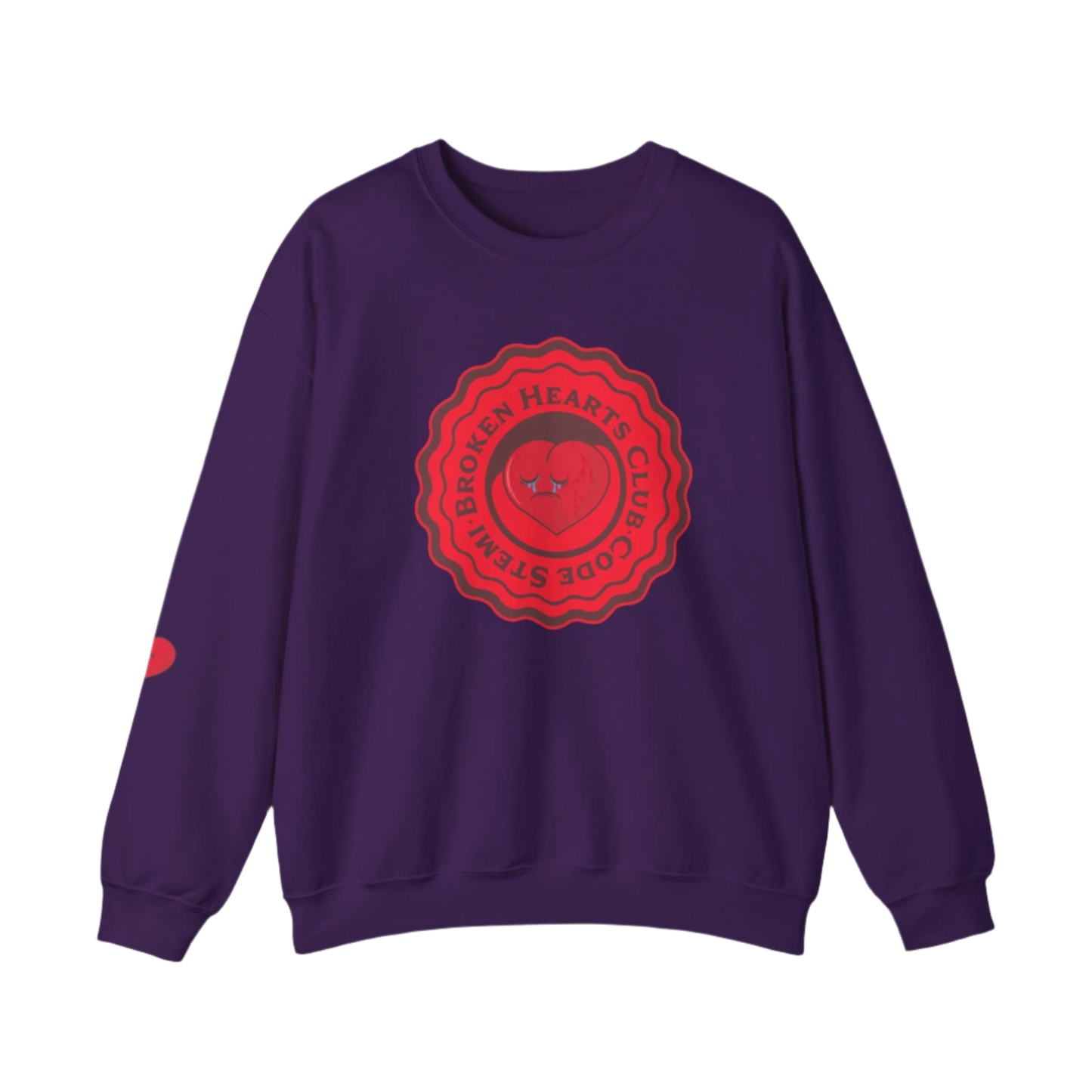 Broken Hearts Club Sweatshirt, Code STEMI, Cath Lab, Cardiology Nurse, ICU & ER Humor, Medical Heart Design with Sleeve Art