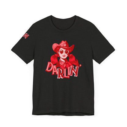 DaRliN Nurse T-Shirt, Cowgirl RN, Western Nurse, Cute Nursing Shirt, Heart Sunglasses, Funny RN Tee, Medical Plus Sign, ICU,  Med-Surg