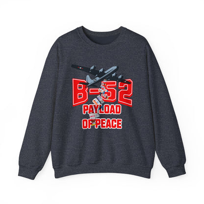B-52 Payload of Peace Sweatshirt, Military Aircraft Jumper, Air Force Pullover, Warplane Graphic Crewneck, Aviation Lover Gift