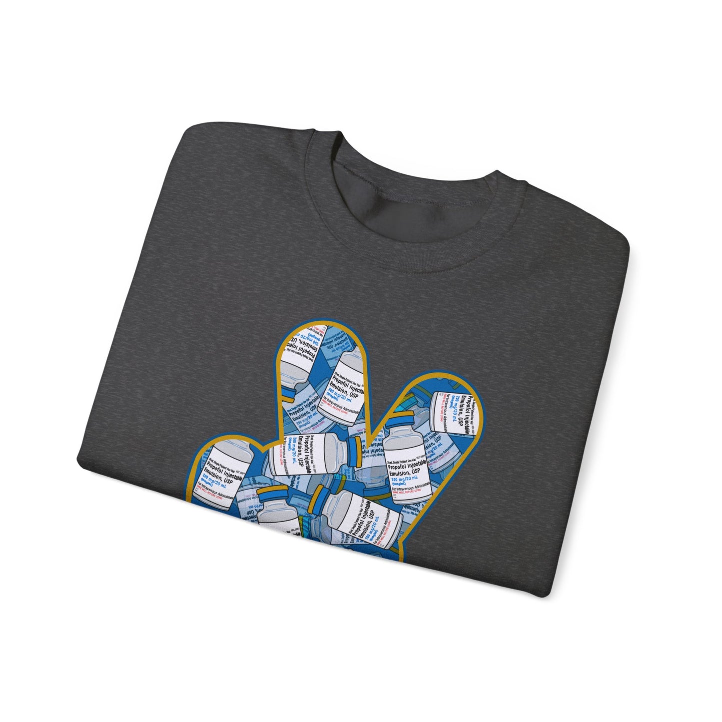 Peace and Quiet Sweatshirt,  Propofol Humor for Healthcare Pros, Great Gift for Nurses, ICU Nurses, CRNA's