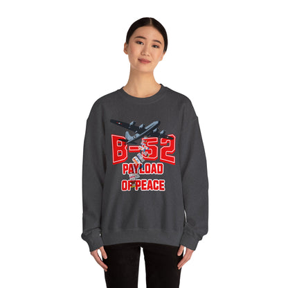 B-52 Payload of Peace Sweatshirt, Military Aircraft Jumper, Air Force Pullover, Warplane Graphic Crewneck, Aviation Lover Gift