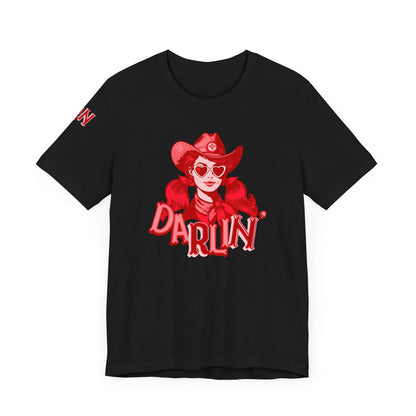 DaRliN Nurse T-Shirt, Cowgirl RN, Western Nurse, Cute Nursing Shirt, Heart Sunglasses, Funny RN Tee, Medical Plus Sign, ICU,  Med-Surg