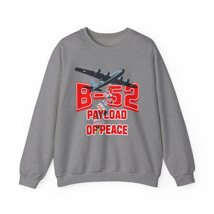 B-52 Payload of Peace Sweatshirt, Military Aircraft Jumper, Air Force Pullover, Warplane Graphic Crewneck, Aviation Lover Gift