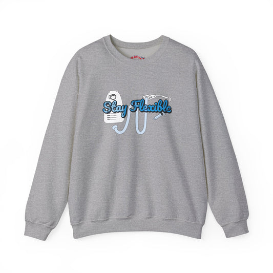 Stay Flexible Sweatshirt, Funny Nurse Humor, Flex-Seal Fecal Management, ICU, ER, Critical Care, RN Gift, Medical Gag Apparel