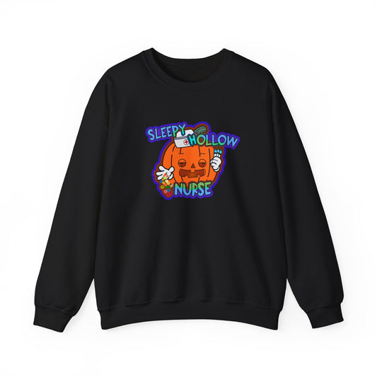 Sleepy Hollow Nurse Sweatshirt, Halloween Nurse Humor Apparel