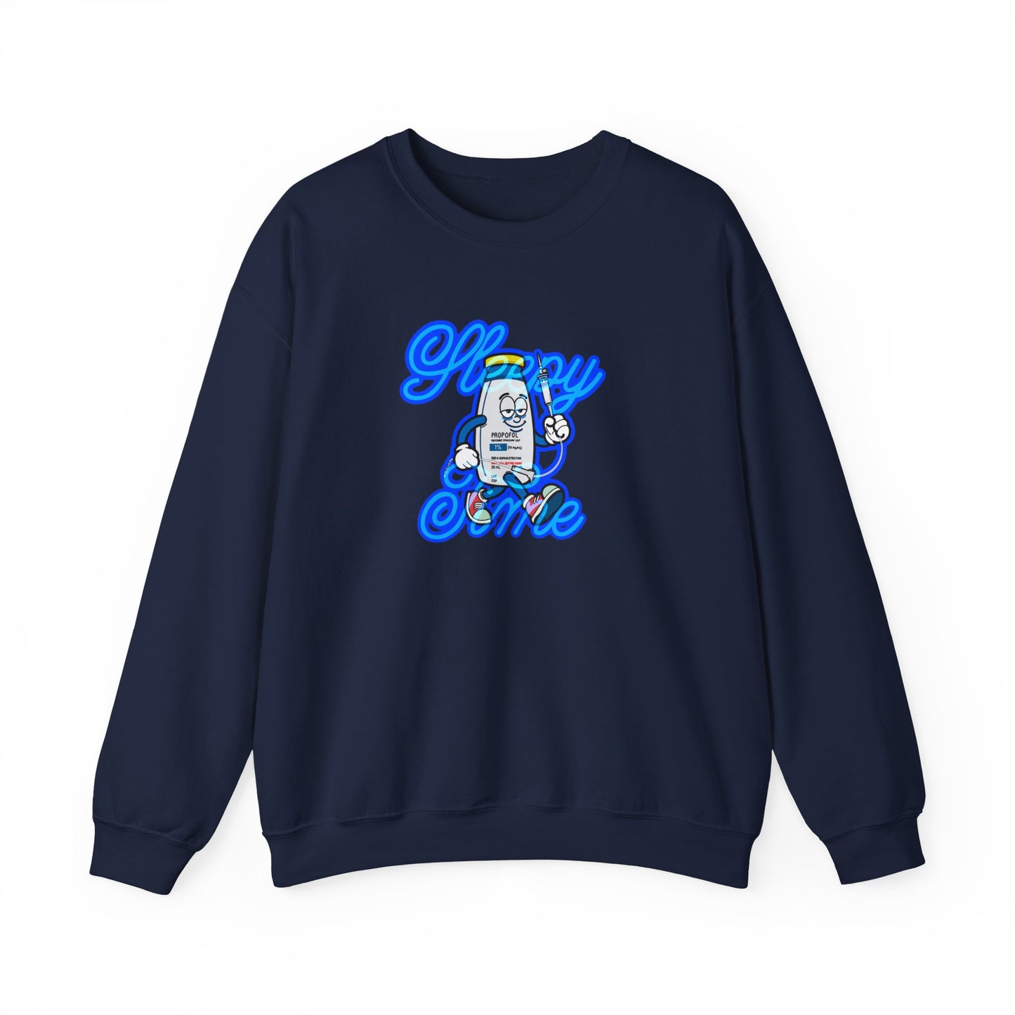 Sleepy Time Propofol Pete Sweatshirt - Anesthesiology, ICU, CRNA Apparel, Sedate in Style