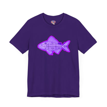 Fishbones T-Shirt , Medical Lab Values and Fish Skeleton Mashup, Funny Nursing  and Lab Tech Apparel, ICU & ER Gift