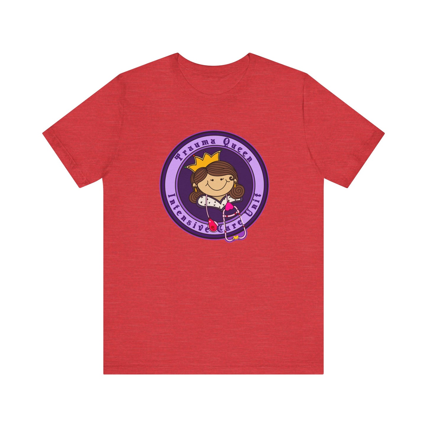 Trauma Queen, Intensive Care Unit T-Shirt, Funny ICU Nurse, ER, Critical Care, Medical Humor, RN Gift, Healthcare Worker Tee