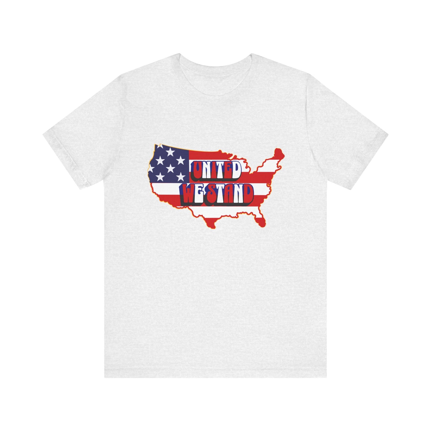 United We Stand T-Shirt - Patriotic USA Map Design