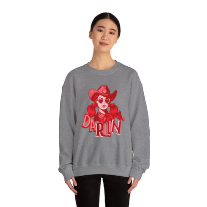 Darlin RN Sweatshirt , Cowgirl Nurse Style with a Heart,  Western Cowgirl Nurse Style, Funny RN Gift,  Apparel for Healthcare Professionals