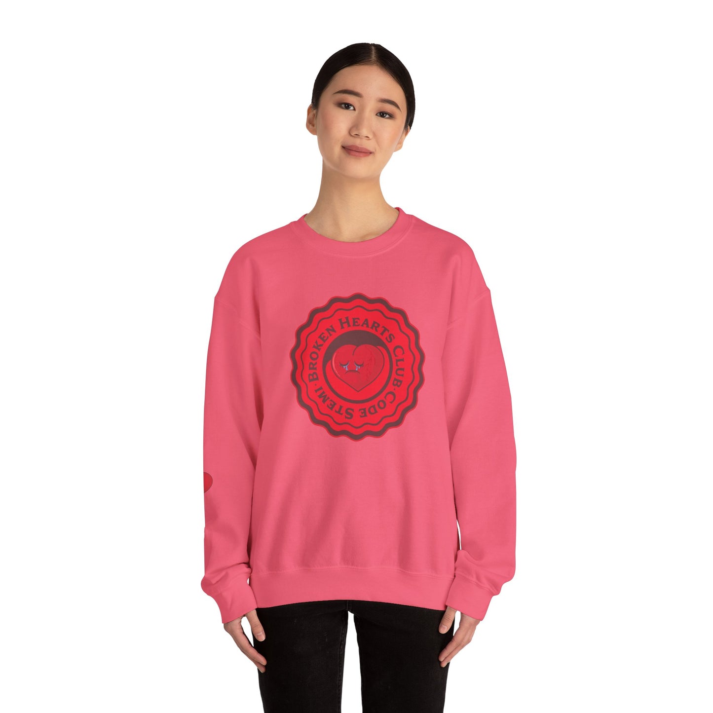 Broken Hearts Club Sweatshirt, Code STEMI, Cath Lab, Cardiology Nurse, ICU & ER Humor, Medical Heart Design with Sleeve Art