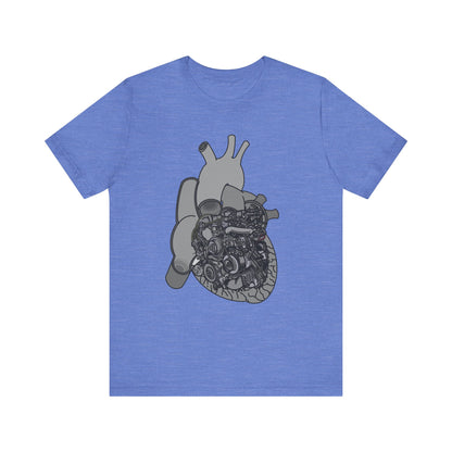 Valves and Ventricles - Heart Anatomy and Car Engine Mash Up - T-shirt for Heart Nurses, Cardiologists, and Car Lovers