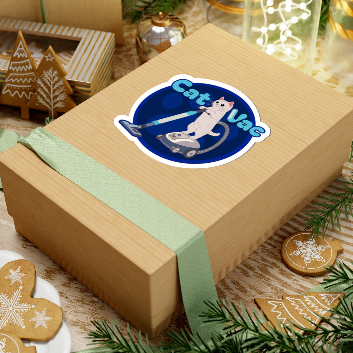 Cat Vac Sticker, Funny PureWick Sticker