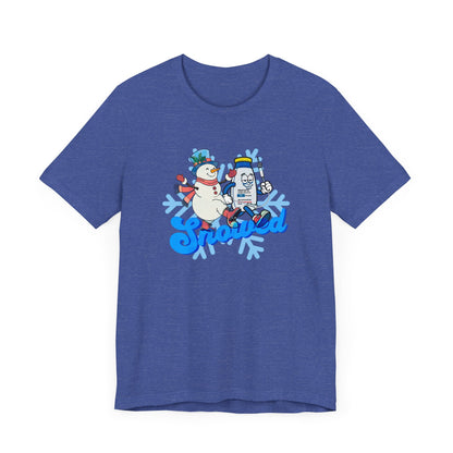 Snowed T-Shirt, Funny Propofol Nurse Shirt, ICU & Anesthesia Humor, Sedation Snowman, CRNA, Critical Care, Medical Gift, RN Tee