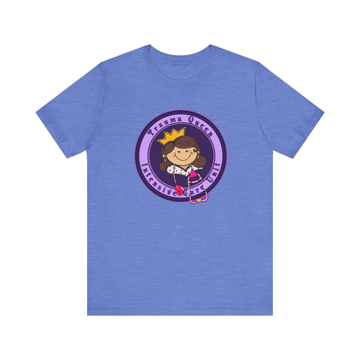 Trauma Queen, Intensive Care Unit T-Shirt, Funny ICU Nurse, ER, Critical Care, Medical Humor, RN Gift, Healthcare Worker Tee