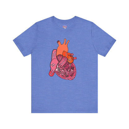 Anatomical Heart Label Diagram Shirt