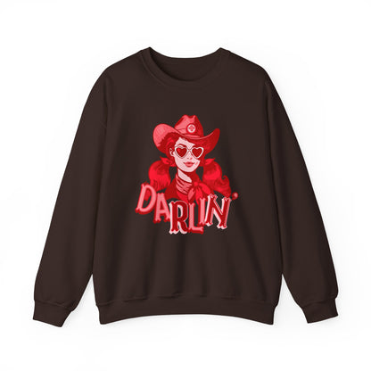 Darlin RN Sweatshirt , Cowgirl Nurse Style with a Heart,  Western Cowgirl Nurse Style, Funny RN Gift,  Apparel for Healthcare Professionals