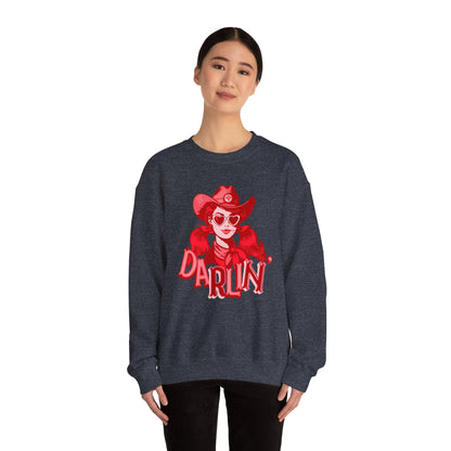 Darlin RN Sweatshirt , Cowgirl Nurse Style with a Heart,  Western Cowgirl Nurse Style, Funny RN Gift,  Apparel for Healthcare Professionals