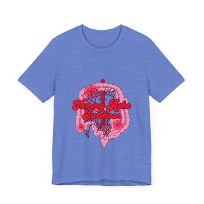 Tummy Ache Survivor Shirt, Funny Gut Health, Digestive System, GI Nurse, Stomach Pain Humor, Medical, IBS, Healthcare Gift Tee